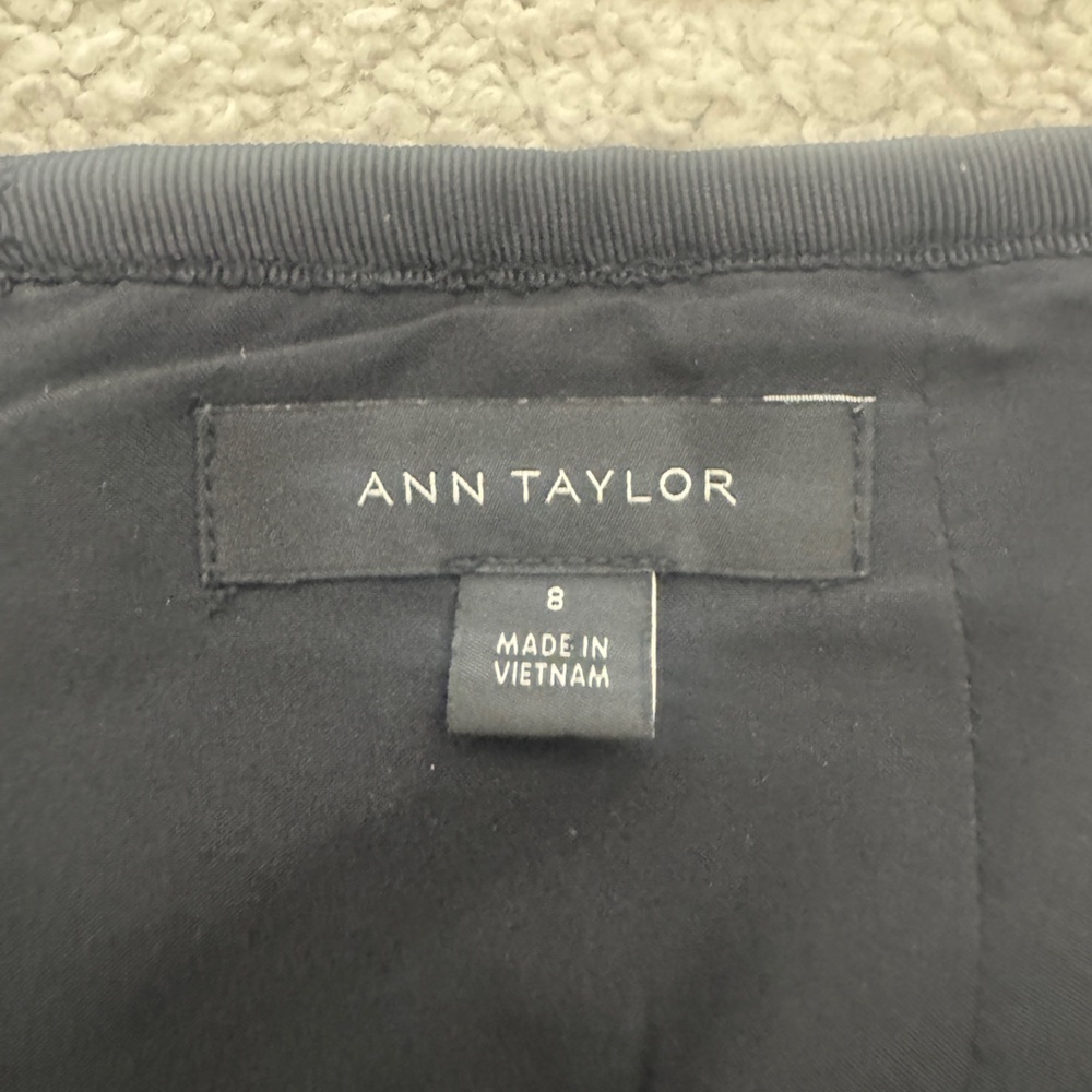Ann Taylor Black and White Herringbone Skirt - Picture 4 of 8